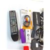Image 2 : Assorted Electronics - Cords, Adaptors, Power Banks, Samsung TV Remote - All As is