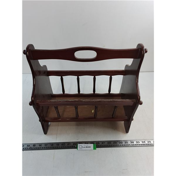 Wooden Magazine Rack - 17x9x15"