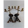 Image 2 : (2) Pairs of Brass Candle Holders
