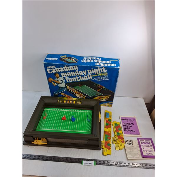 Vintage Aurora "Canadian Monday Night Football" Table Game w/Original Box