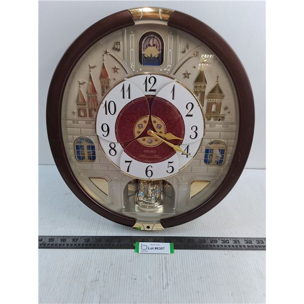Seiko Wallmount Battery-Operated "Melodies In Motion" Clock - 16x18" - Untested