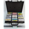 Image 1 : (34) Country Cassette Tapes w/Carry Case
