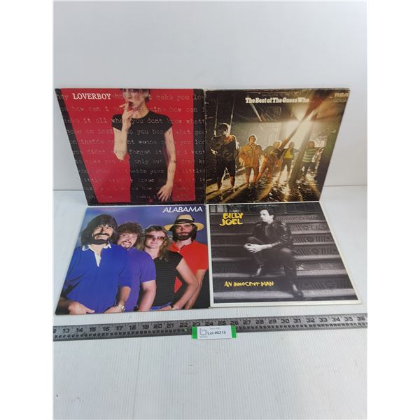 (4) Records (Loverboy, Alabama, Billy Joel, Guess Who)