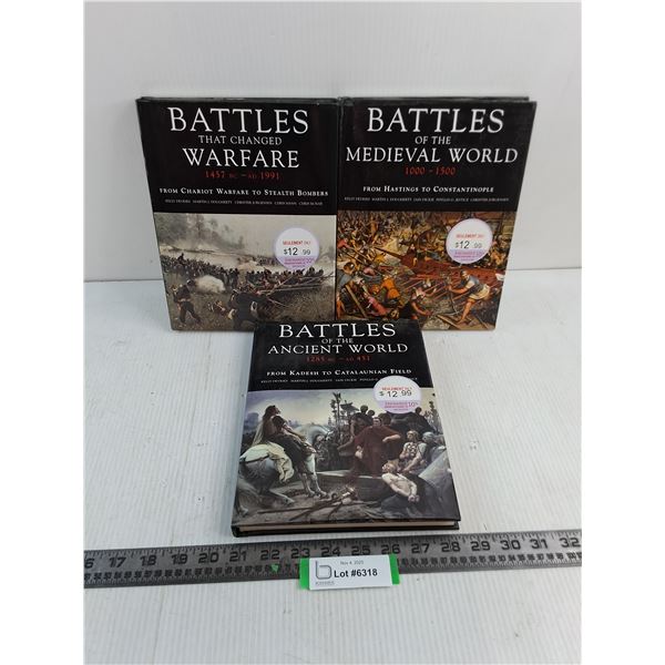 (3) "Battles Of" Books (Changed Warfare, Ancient, Medieval)
