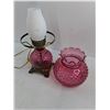 Image 2 : Vintage "Lantern Style" Electric Table Lamp - Tested - 16.5" High