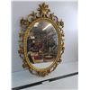 Image 1 : Ornate Wall Mirror - 29x18" - Pickup Only