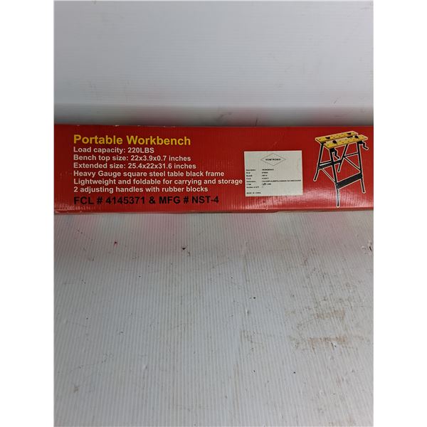Portable Workbench 22"x3.9"x0.7" Work Space, NIB