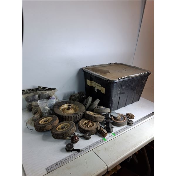 *Variety Of Wheels And Castors, Store Box 13"x14"x20", Cannot Not Ship