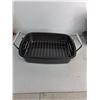 Image 2 : (3)Granite Ware Covered Oval Roasting Pan UpTo 15"x4.5, Non-Stick Roasting Pan16"x13"x4", Rosting Ra