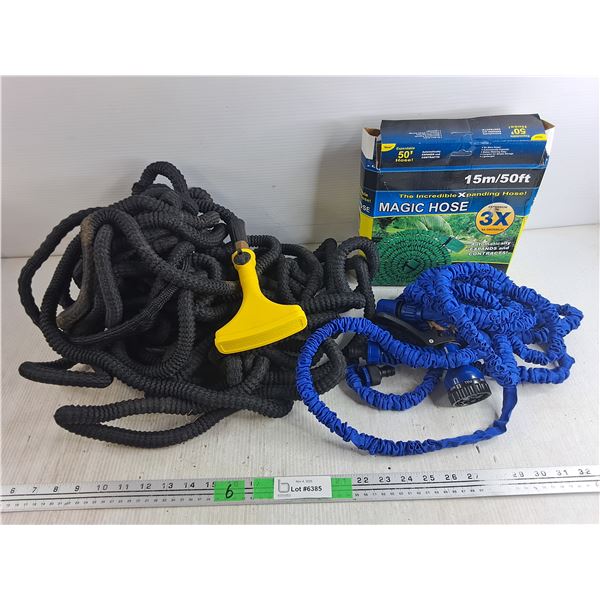 (2) Expanding Hoses - Approx 50'