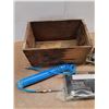 Image 2 : *Apple Crate 19" x 12" x 11", Air Hose, PowerIt Cordless Circular Saw, Inductive Timing Light