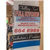 Image 1 : *Various Wall Signs - Sports Cards, Full Kitchen Saskatoons Premier 40" x 10" to 54" x 11"