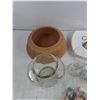 Image 2 : Ceramic Planter, Sea Shells, Foam Tape, Candle Holder, Glass Goblet, Misc