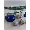 Image 2 : Sea Shells, Ceramic Outdoor Decor, Candle Holder, Plant Support Stakes