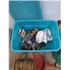 Image 2 : *Plastic Storage Tote 21" x 15" x 12", Flexible Funnel, Knee Pad, Garden Tools, Furniture Cover