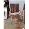 Image 2 : *Folding Chairs 37" x 35" x 20", Folding Lounge Chair 65" x 24" x 35", Cannot Ship