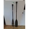 Image 1 : **(2) Wooden Boat Paddles 64" & 60", Cannot Ship