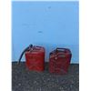Image 1 : **(2) Metal Gas Cans 19" Tall - Can't Ship