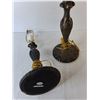 Image 2 : (2) Tiffany Style Lamps 24"-Power On, No Shades, Cannot Ship