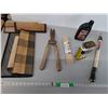 Image 1 : Drawer Liner, Bamboo Style Placemats, Vintage Hedge Shears, Misc.