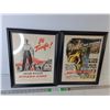 Image 1 : (2) Framed Movie Posters- Citizen Kane & The Man on the Eiffel Tower 15.75" x 12.5"