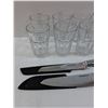Image 2 : (8) Tumbler Glasses Set & (2) Knives