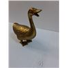 Image 2 : Brass Duck Figurine - 8" x 7" x 3.5"