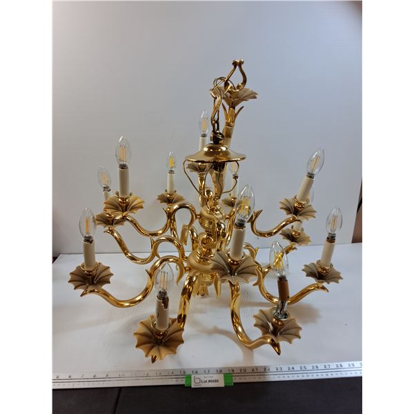 * Brass Candleabra - Some Wear - 24" x 28"  - CANNOT SHIP
