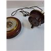 Image 5 : Barometer & Electric Vintage Clock, Some Wear