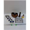Image 1 : Viewmaster Slides, Wooden Vase, Ceramic Vase, Glass Ink Well, Wonder Woman