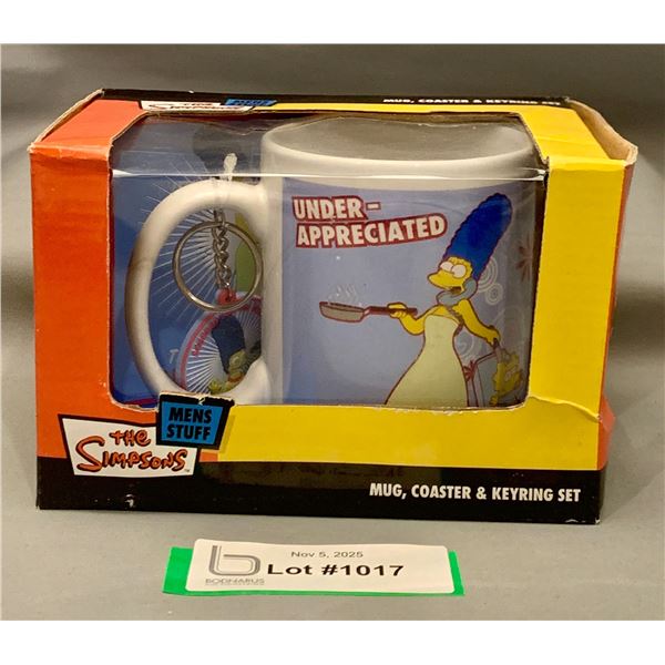 Vintage The Simpson's Marge Mug & Coaster & Key Chain Set - NIB