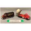 Image 1 : (2) Vintage Hot Wheels 1970's Dis-Cast Trucks: Peterbilt Cement Truck