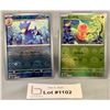 Image 1 : POKEMON - (2) Golduck & Weedle Rare Masterball Holo Reverse Holo JP Cards