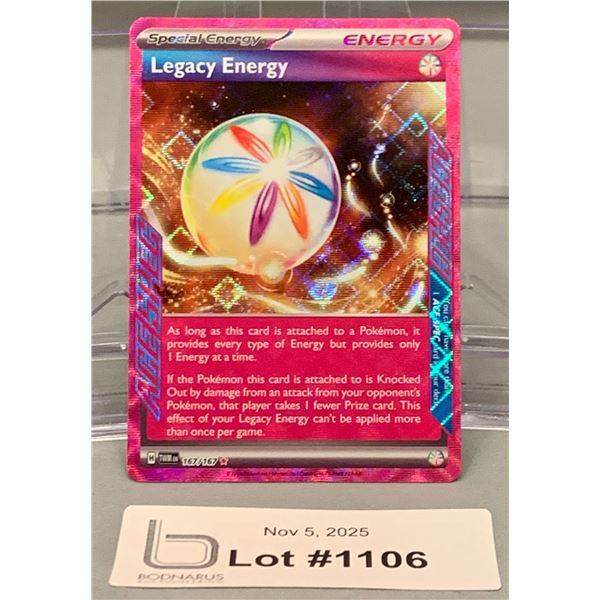 POKEMON - Legacy Energy Rare Red Shiny Holo Card