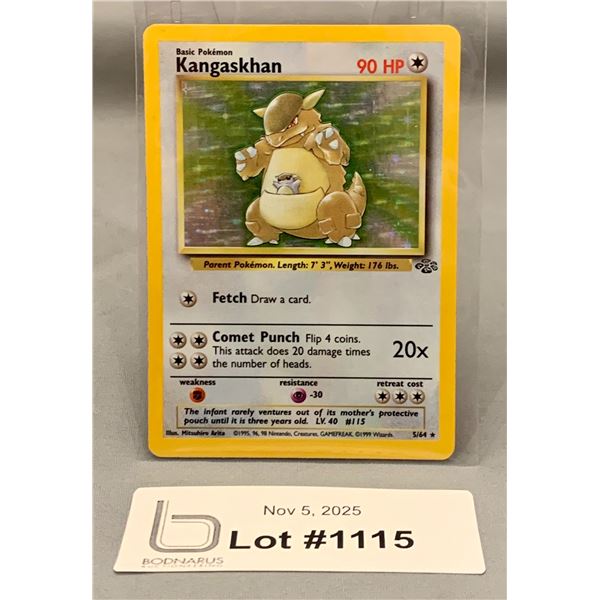 POKEMON - Vintage & Rare Kangaskhan Cosmos Holo From Jungle Base Set!