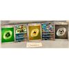POKEMON - (5) 3x 151 Swirl Holo Energy Cards & 2x Brute Bonnet Holo Cards