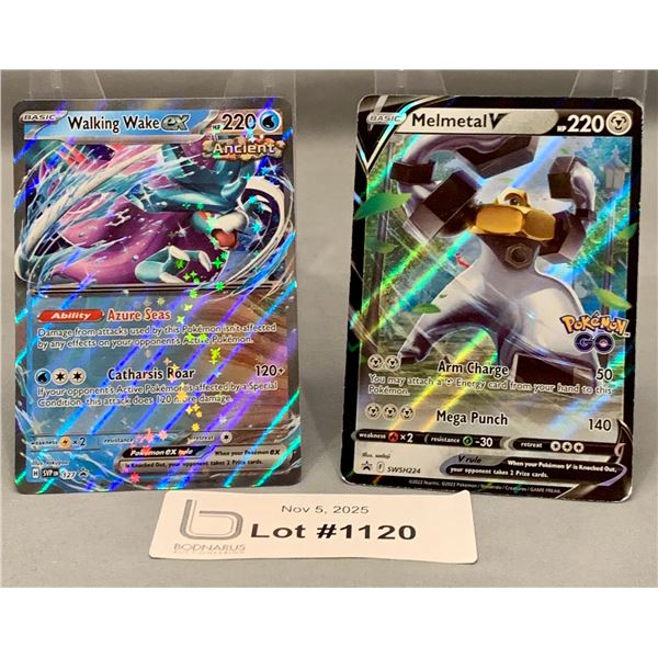 POKEMON - (2) Half Art / Full Art Holo Cards: Melmetal V Pokemon Go