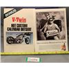 Image 1 : (2) V-Twin Magazine 2008 Insert Calendar & Rare Molson Canadian Magazine Ad