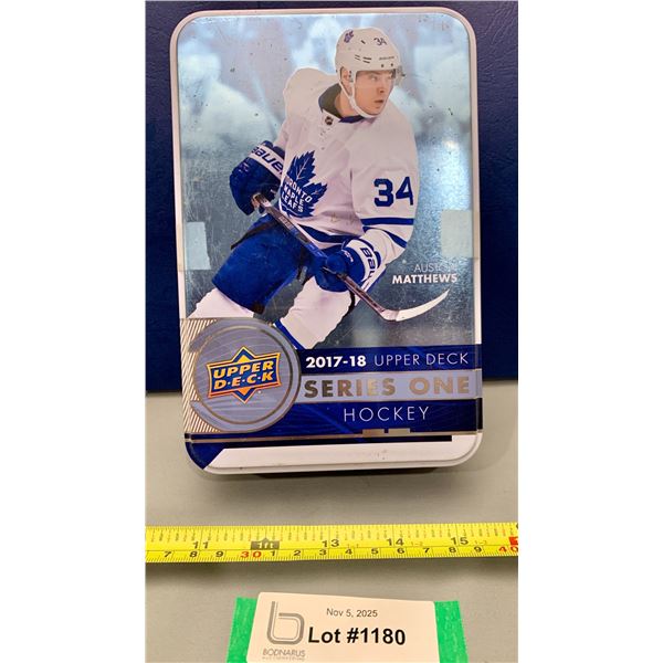 (250+) 2017-18 Upper deck Hockey Card Tin Filled with Hockey Cards