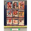 Image 1 : (9) Mixed Lot of Calgary Flames Hockey cards: Lanny McDonald; Fleury; MacInnis
