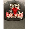 Image 2 : (3)Rare Chicago Bulls Back to Back 1991-92 NBA Champs Starter Cap & 2x Michael Jordan Basketball Car