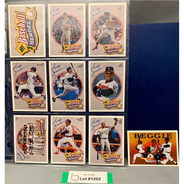 (10) MLB Baseball Heroes Set: Reggie Jackson Complete Set of 10! Rare!