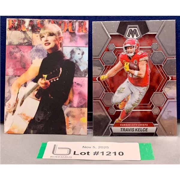 (2) HOT Newly Engaged Taylor Swift & Travis Kelce Collectors Cards!
