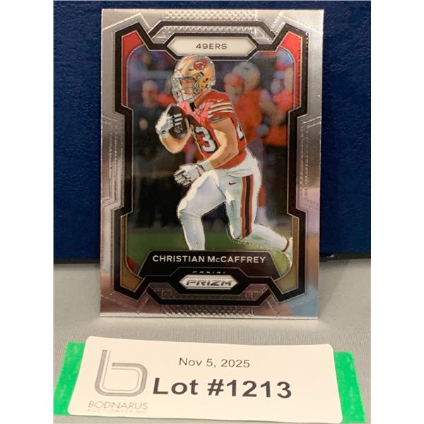 Christian McCaffrey Panini Prizm 49er's NFL Football Insert card