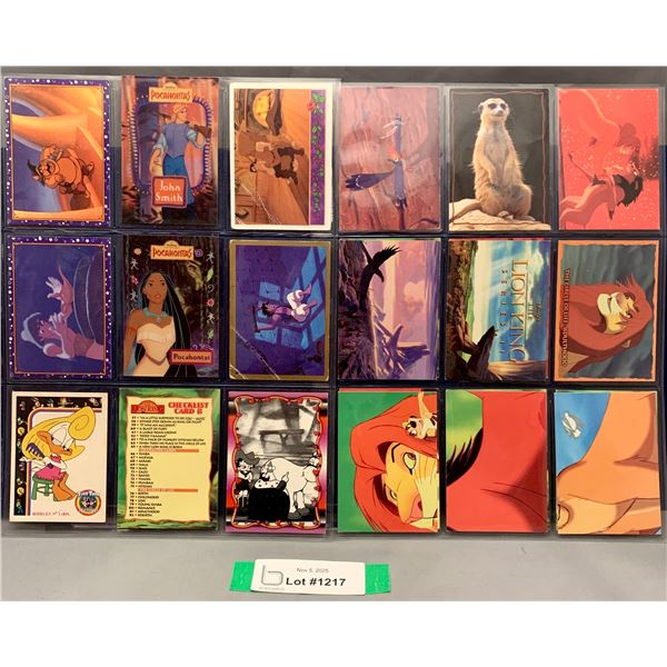 (18+) Disney rare Insert Collectors Cards: Lion King; Pochahontas; Aladdin & MORE!