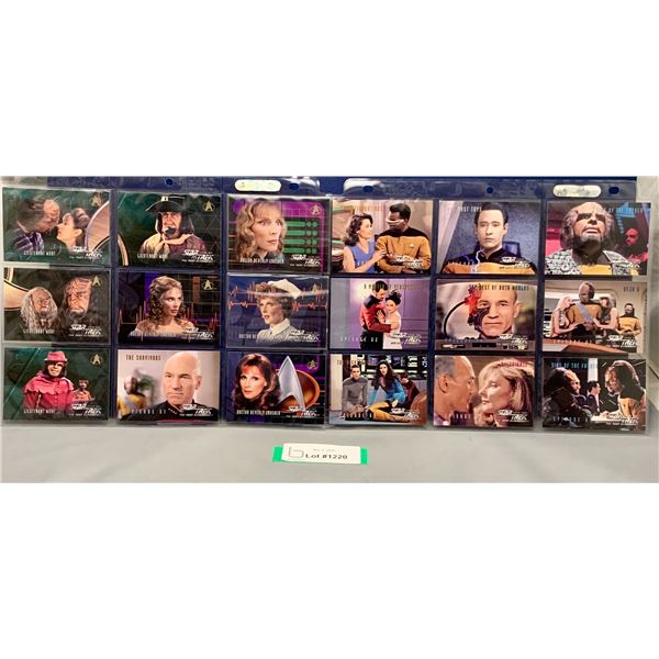 (18)Star Trek Next Generation Collectors Cards: Picard & Warf & MORE!