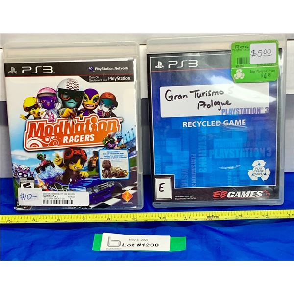 (2) Vintage PS3 Video Games: GTA5; ModNations racers