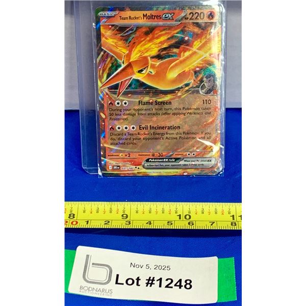POKEMON - Team Rocket Moltres EX Cosmos Holo Card
