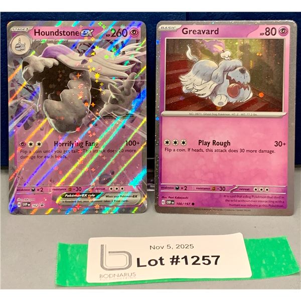POKEMON - (2) Houndstone ex & Greavard Holo Cosmos Promo Cards