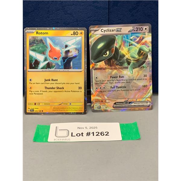 POKEMON - (2) Rotom & Cyclizar ex Cosmos Holo Promo Cards